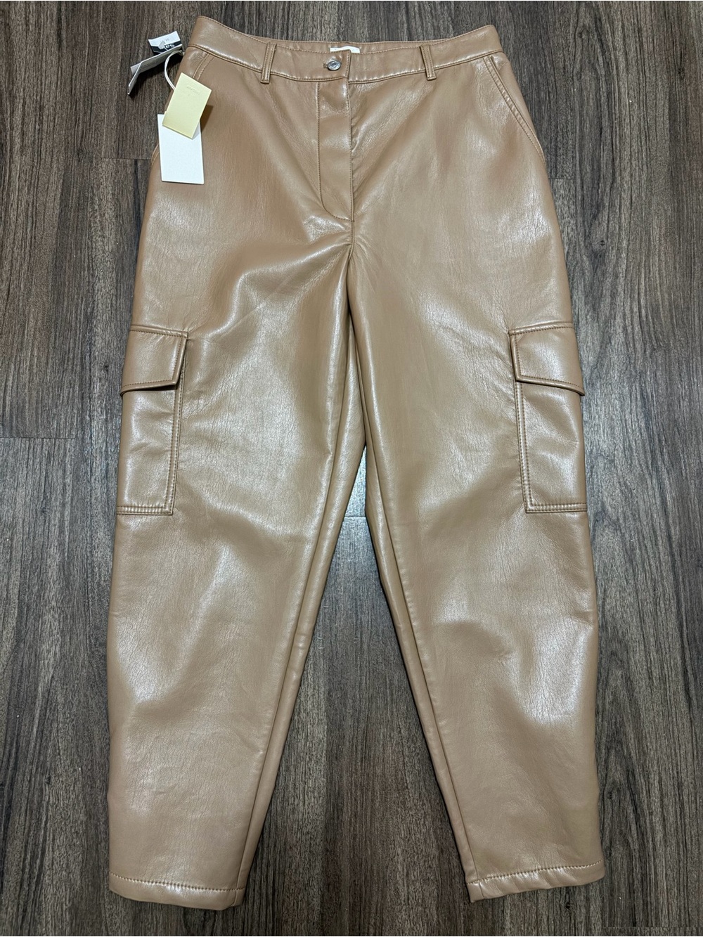 Wilfred Size 12 cargo style faux leather pants